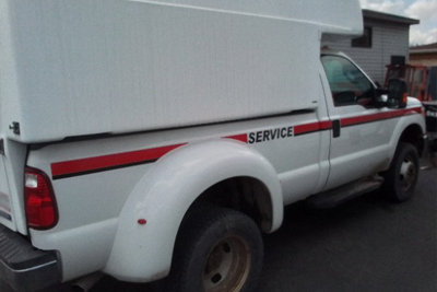 White Service Truck | Trinity Automotive